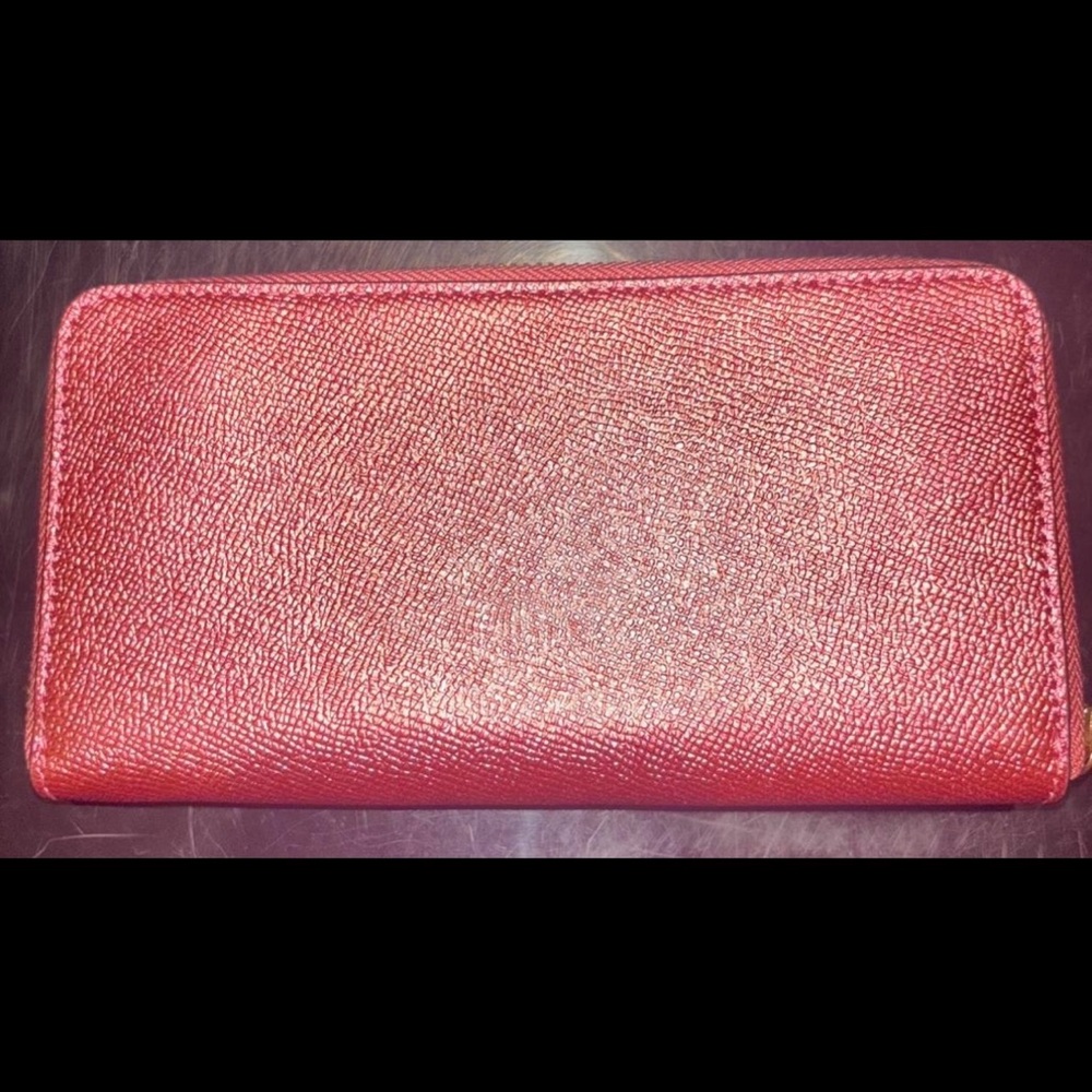 Coach Pink Textured Wallet - Picture 2 of 8